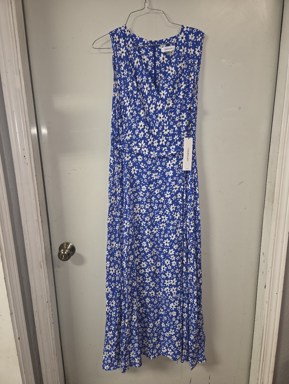 Calvin Klein Blue Floral Print Dress